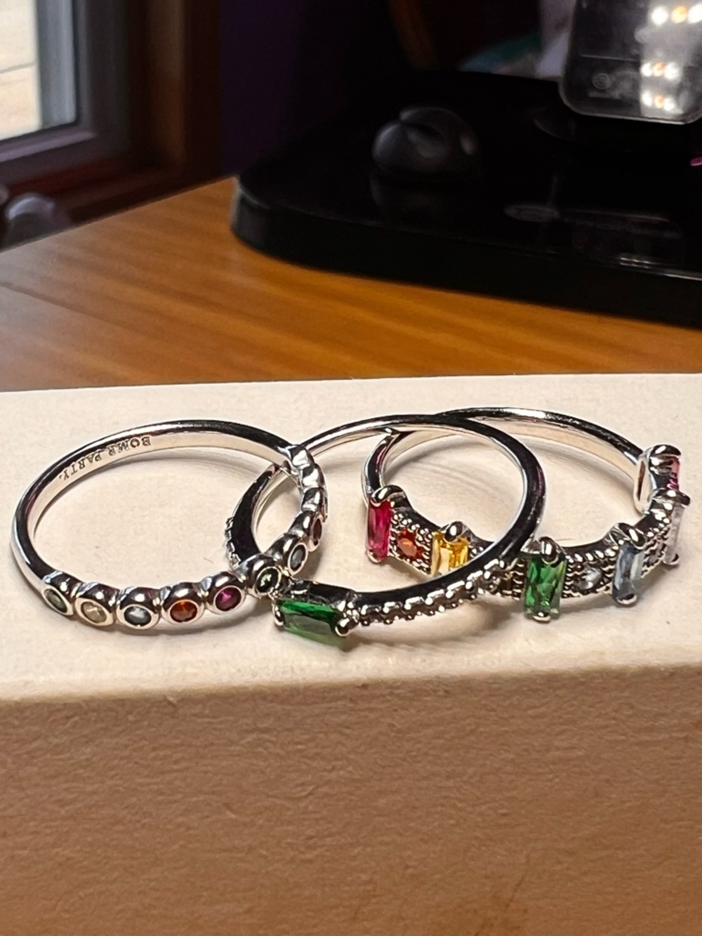 Ring Bomb Party RBP5040 Fearless Dreamer Rainbow Topaz CZ Autism Awareness SZ. 6